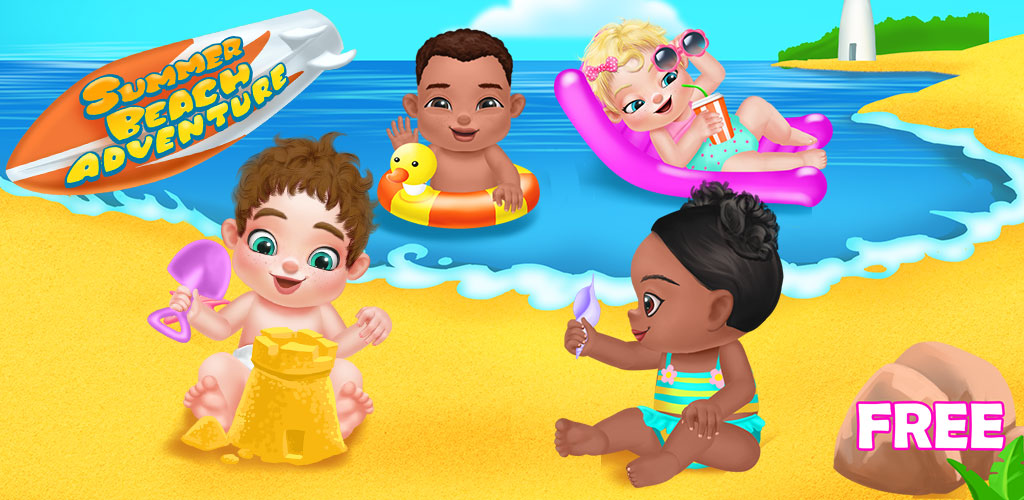 Summer Beach Baby Care Games