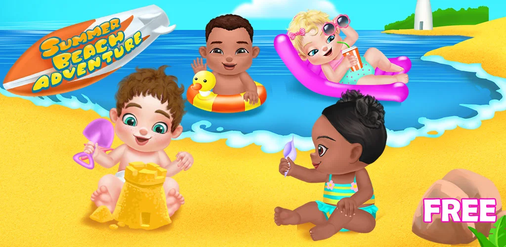 Summer Beach Baby Care Games It's summer!Babies were invited to a huge beach party! What kind of fun activities for the babies!