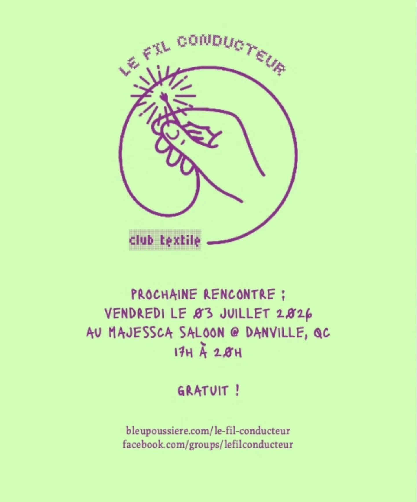 La premi&egrave;re rencontre du Fil Conducteur f&ucirc;t un succ&egrave;s ! Je dois avouer que je m&rsquo;attendais seulement &agrave; la pr&eacute;sence de mes deux amies @unemailleparjour et @simple_sorciere, mais gr&acirc;ce au Cercle des Fermi&eg