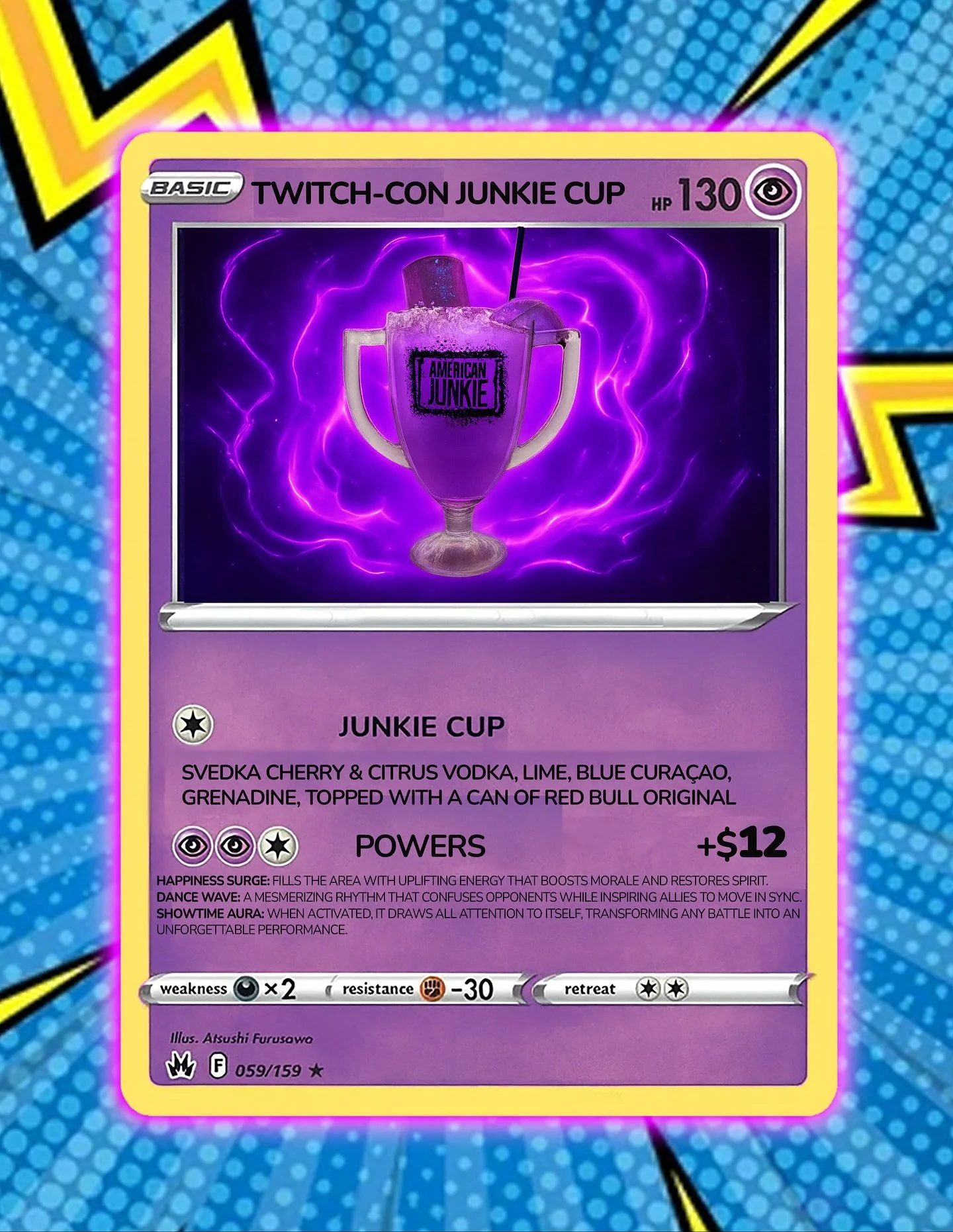 Chat, the $12 Twitch-Con Junkie a cup goes crazy 👾💜 Available all weekend long