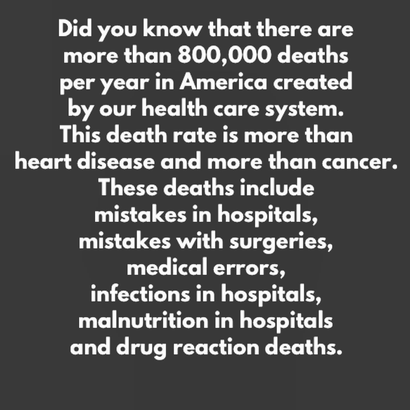 Did you know?
The book Death By Medicine sheds light on  the deaths in the health care system. 

#healthy #popular #fitness #goodtoknow #naturalcures #change 
#ketorecipes #takecontrolofyourhealth #workitout #healthyviews4u