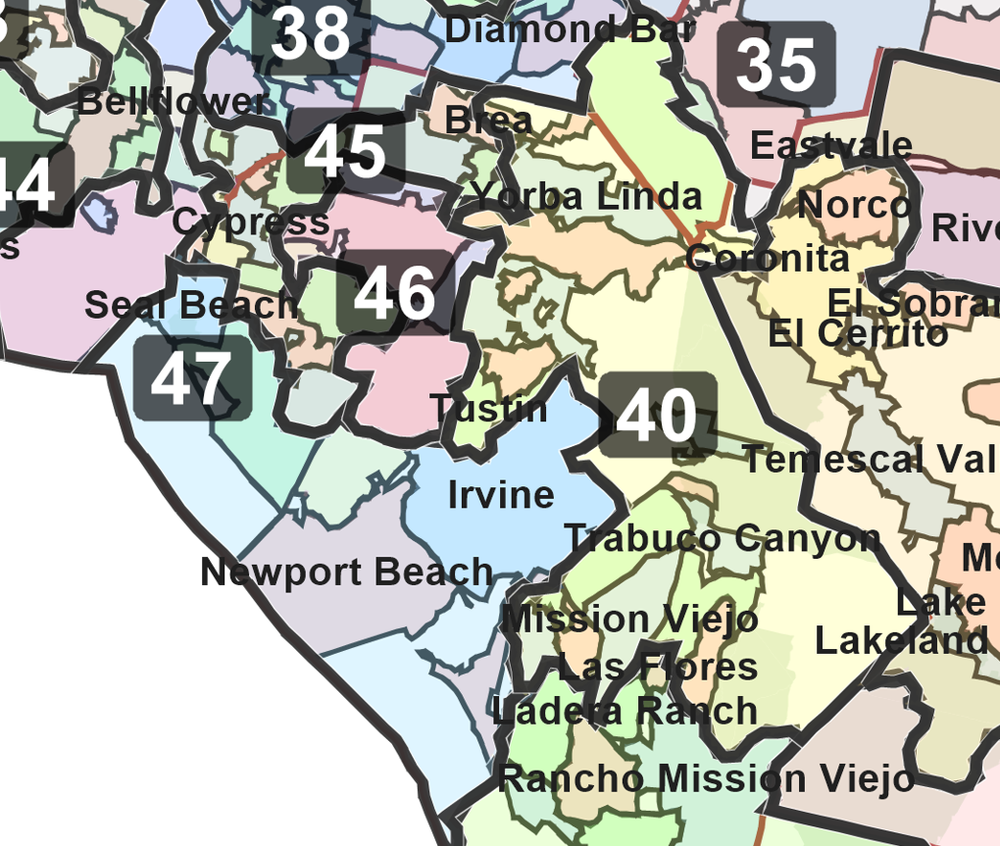 California 45th Congressional District Map California 45Th —45Th Congressional District Of California