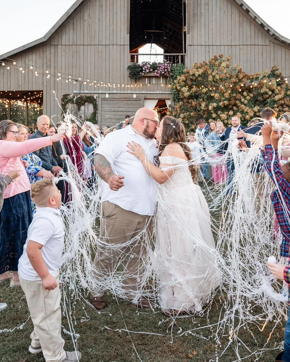I love a good exit! You can&rsquo;t go wrong with sparklers and their twinkling light, but these streamers absolutely never disappoint. What is your dream exit style?