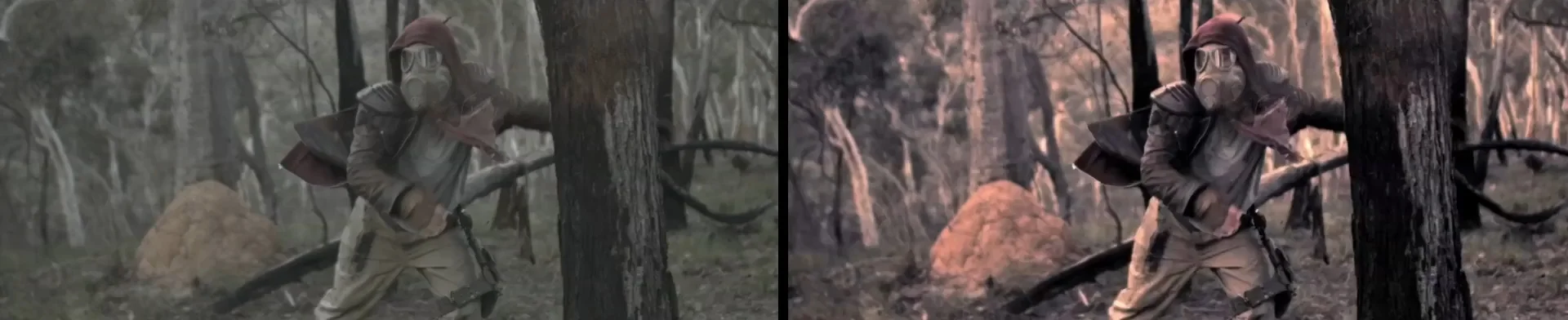 The big opening scene shot on 5 different cameras. No skin tones so giving me the chance to push things a little harder.