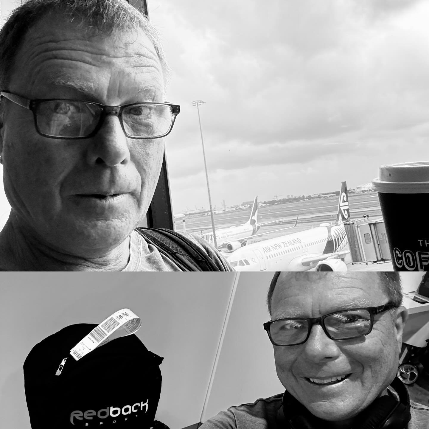 Heading across the ditch with the @greygolfwoz clubs.