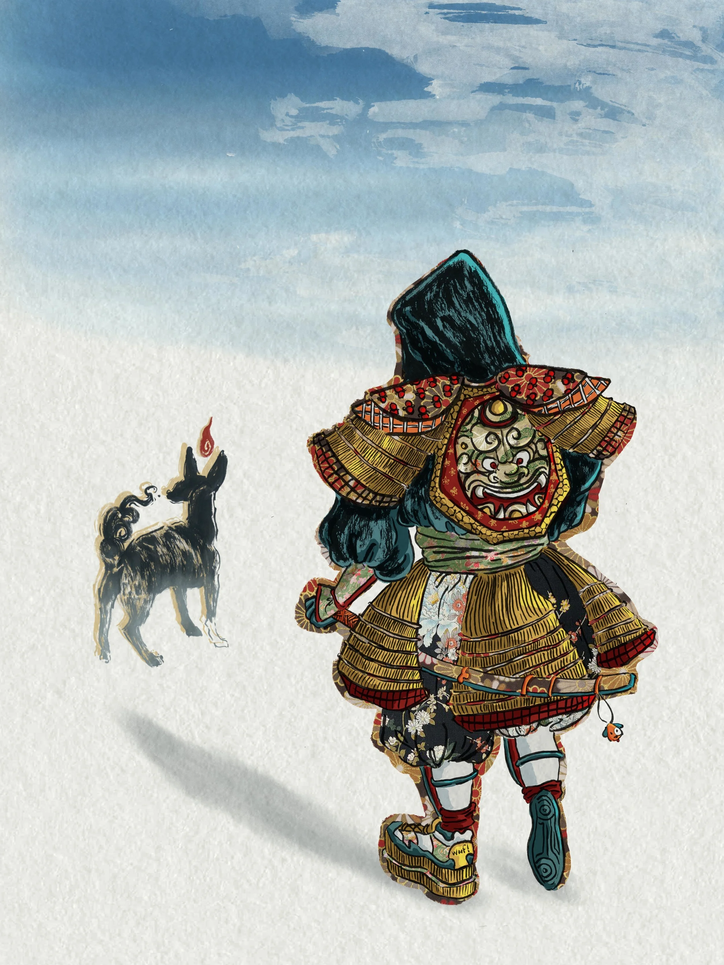 Warrior and Ghost Pup