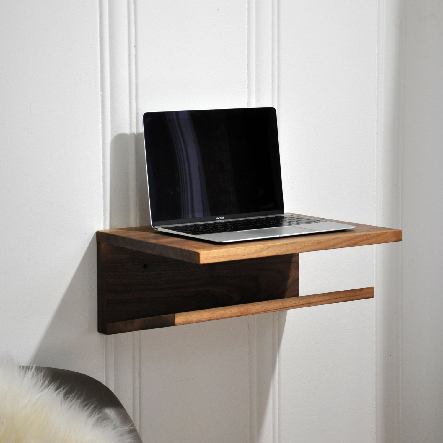 Wfh Mini Desk Modern Wall Mounted Small Standing Desk Handmade