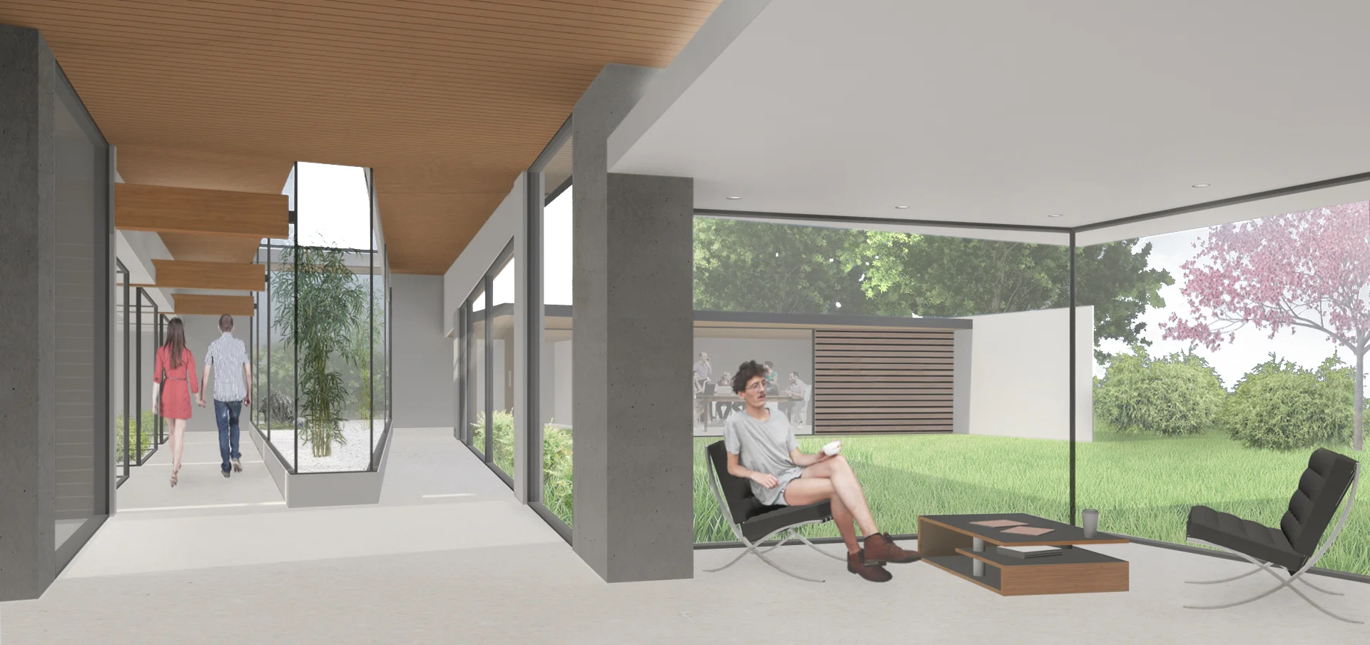 Interior Hallway + Waiting Area