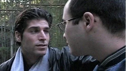 Ben (played by Jamie Brett Gabel) looks at Arthur (played by Sam Mraovich) in the film Ben and Arthur.