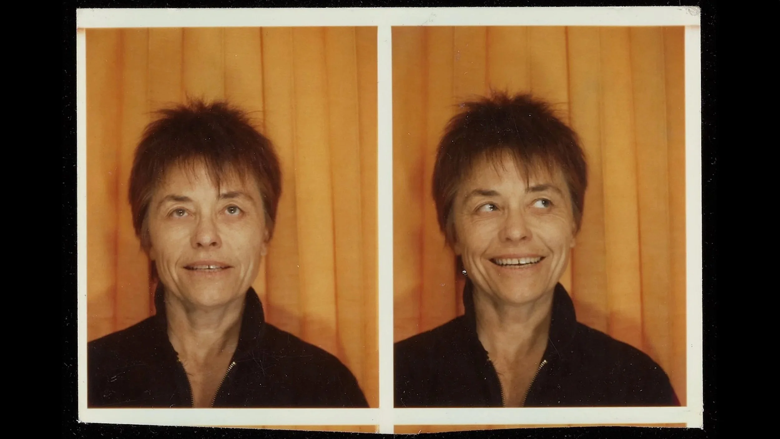Filmmaker and subject Barbara Hammer in photobooth images from the film, Barbara Forever.