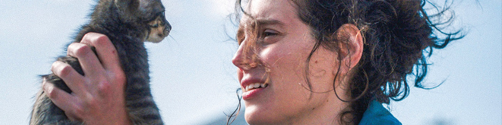 Eva Victoria holds up a kitten in Sorry, Baby.