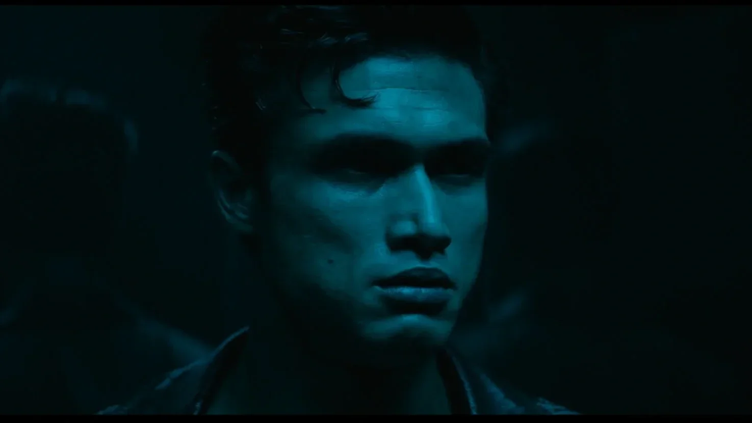 Charles Melton as Private K in the film Her Private Hell.