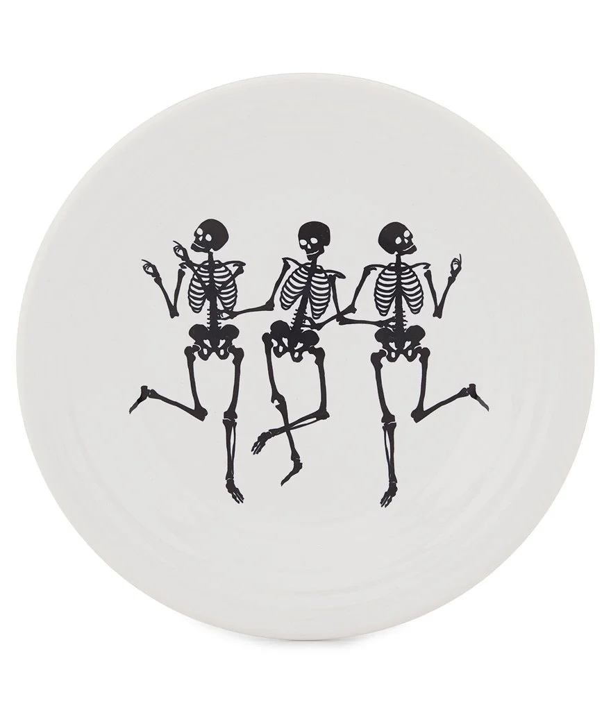 Dancing Skeletons Luncheon Plate