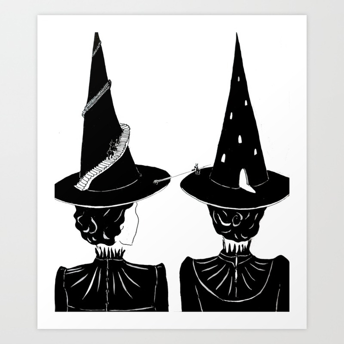 Two Witches by Justell Vonk