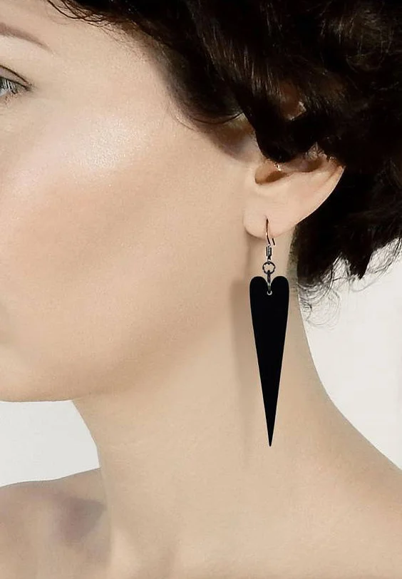 Black Heart earrings