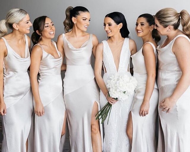 Bridal squad goals!!! @ebony_maize_makeup @ebony_maize_makeup_proteam Renee 
Hair @pearly.hairstylist 
Bridal gown @jasongrech 
Photographer @hellochloemay 
Flowers @eventsbyhelloblooms 
#melbournemakeupartist #melbournewedding #bridalmakeup #melbour