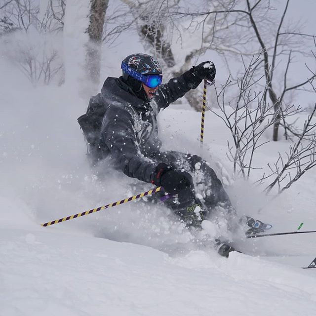 A blast from Japan, when @dema_matt was sneaking through the woods in abundant fresh light powder of extra fine quality! ❄️ Next trips in January 2020, reservations are open and we are starting to build the groups for the next Japow ski trip. Make yo
