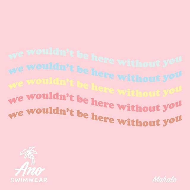 💫 No, really. We are extremely grateful for your support + aloha not only during this time, but always. Our community continually impresses and inspires us. We have sew many exciting things in the works for you all! Stay tuned...
#anoswimwear #proje