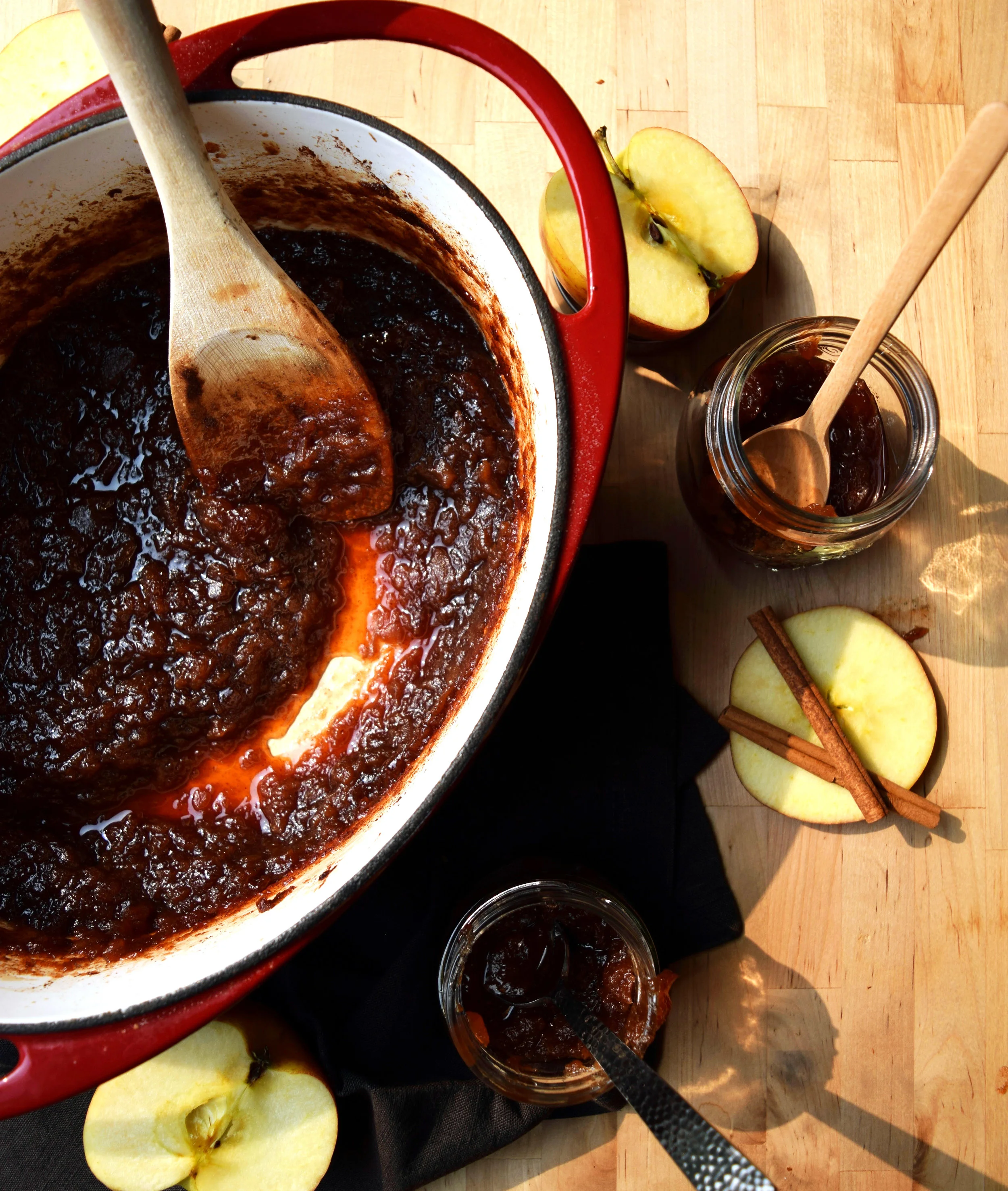 Sweetly spiced apple butter smells like fall.