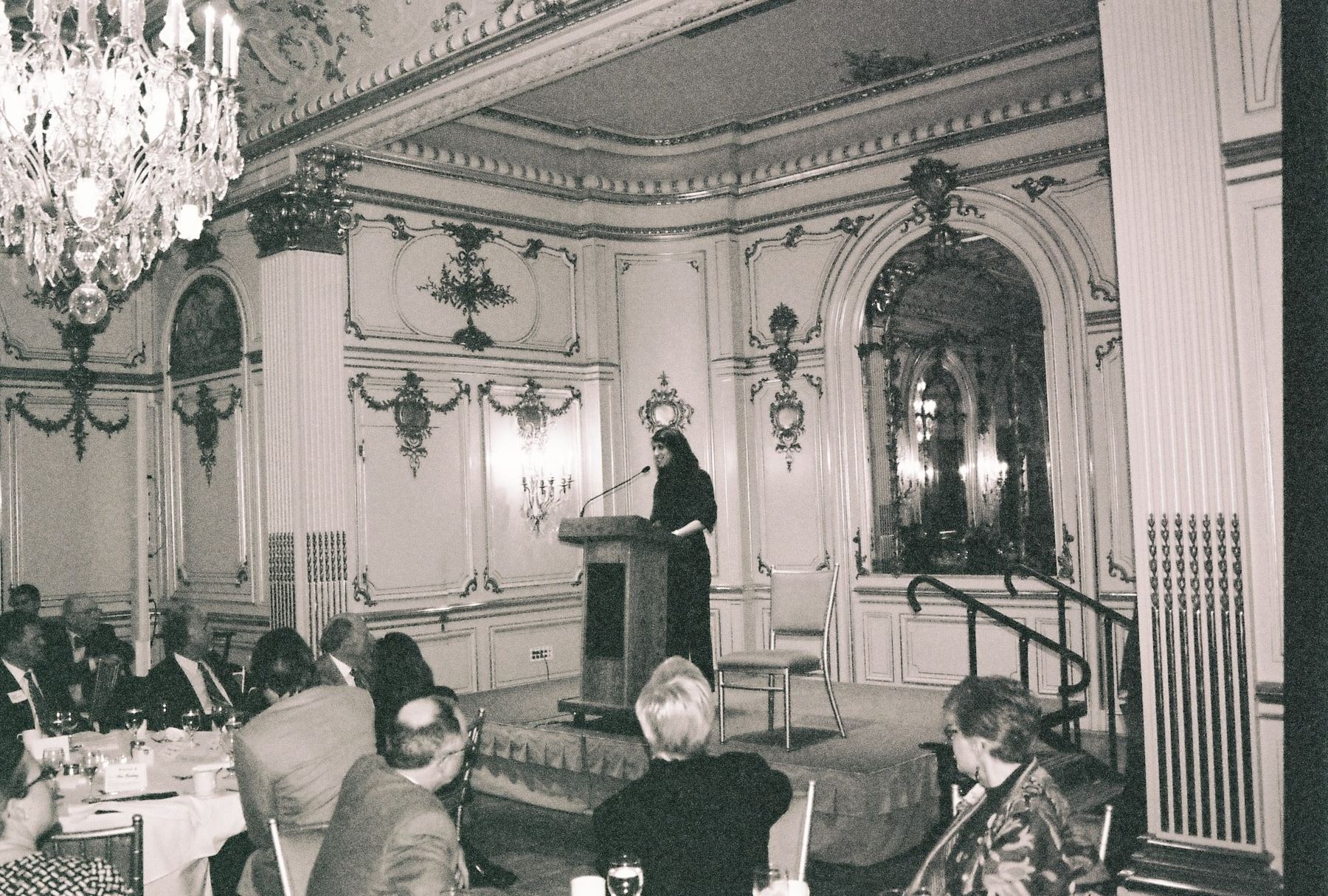 Speaking at the Cosmos Club in Washington, D.C. after having won an award to conduct Post-Soviet Graffiti research in Russia during the 2012 Presidential Election.