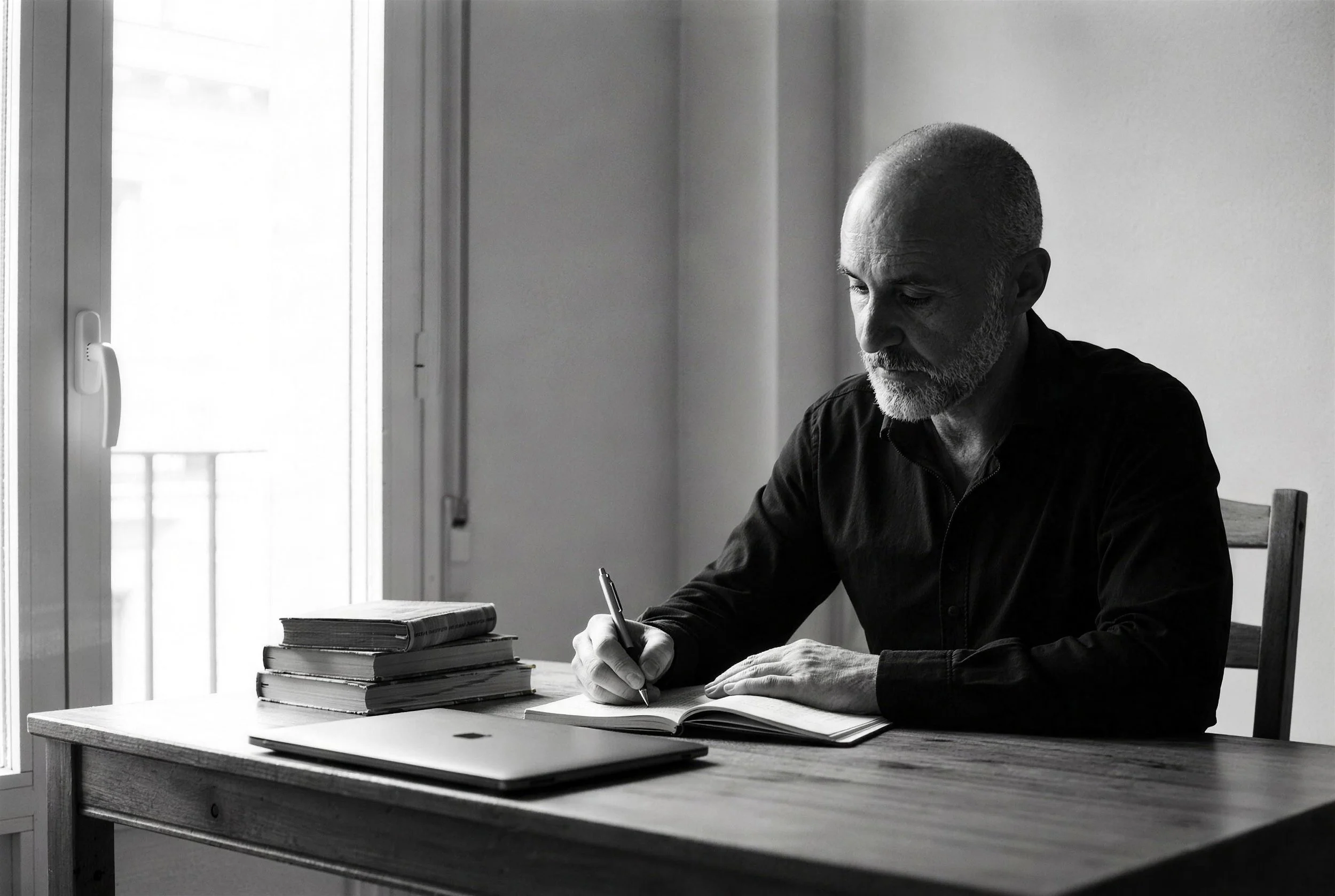 Alberto Moreno Gámez escribiendo