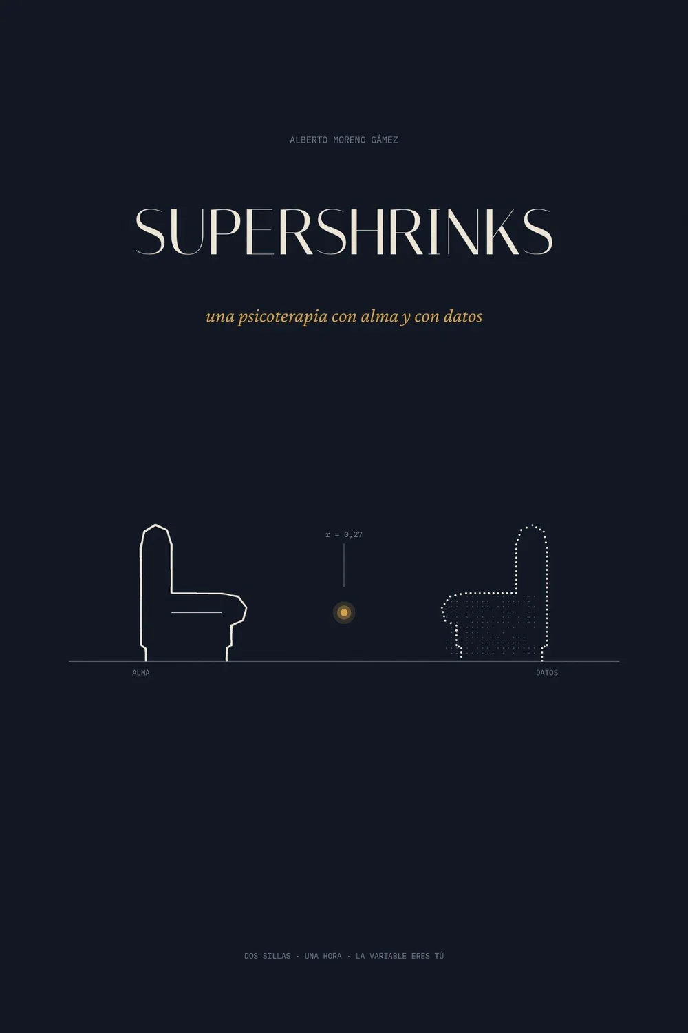 Portada provisional de Supershrinks, de Alberto Moreno Gámez