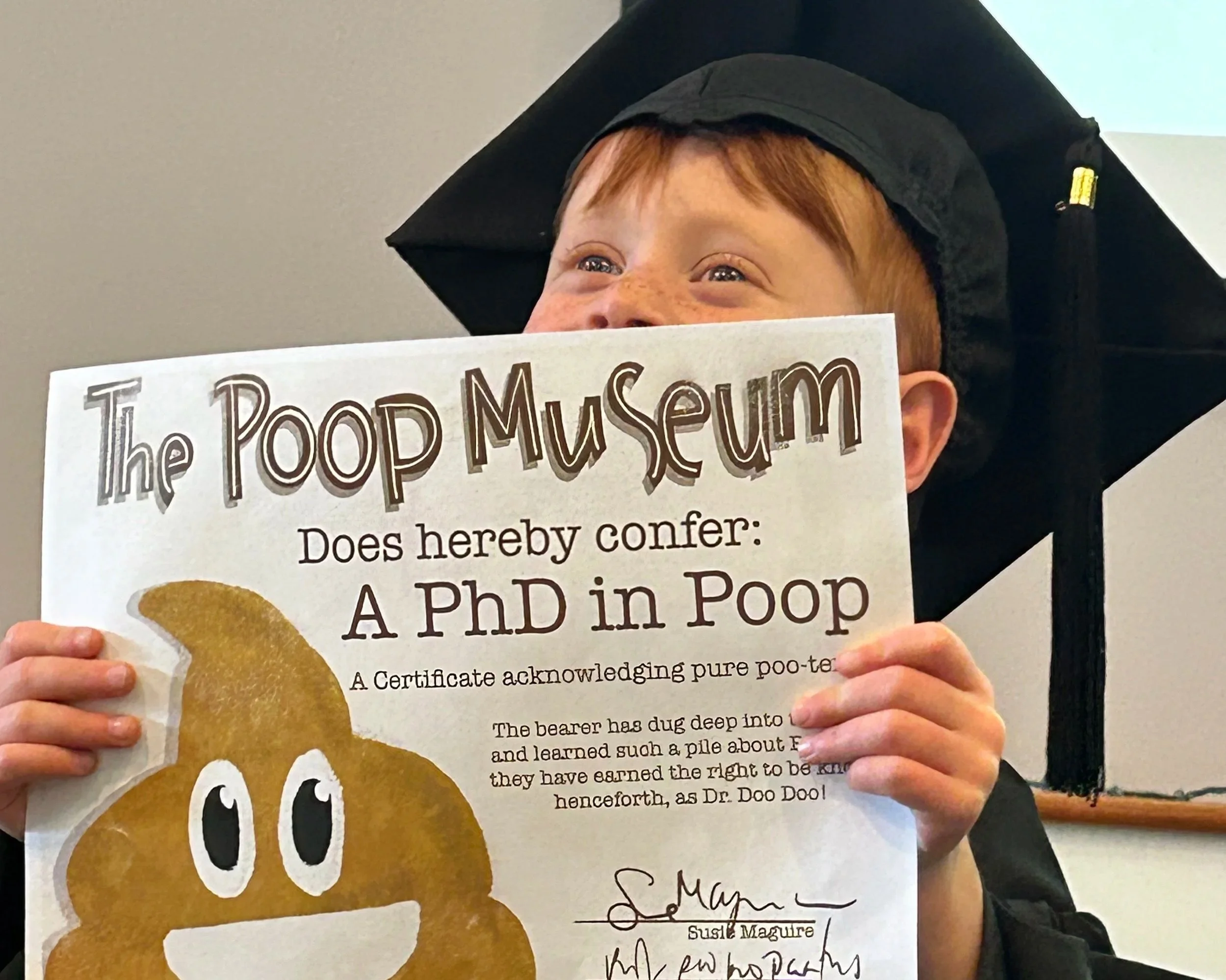 Happiness is a PhD in Poop!