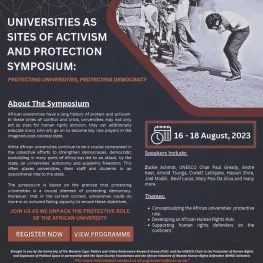 Protecting Universities, Protecting Democracy: Universities as Sites of Activism and Protection Symposium