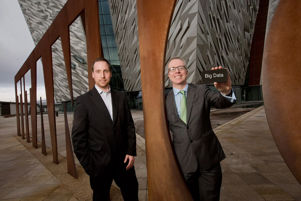 Dr Stephen McKeown, CEO Analytics Engines with Liam Scahill, Hewlett Packard Enterprise