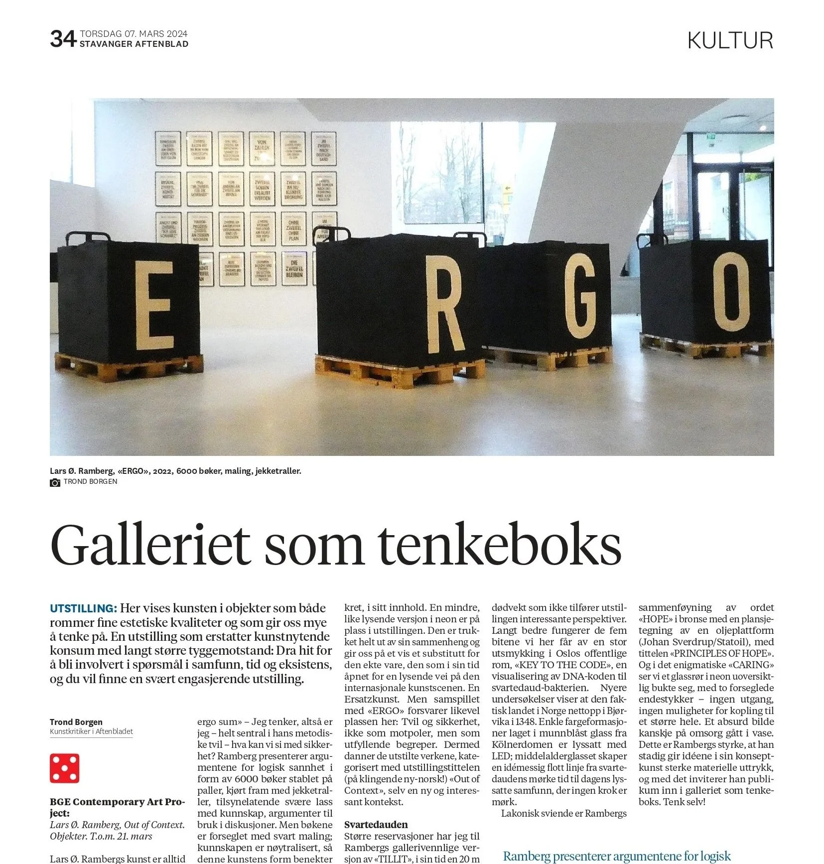 Stavanger Aftenblad 07/03/2024