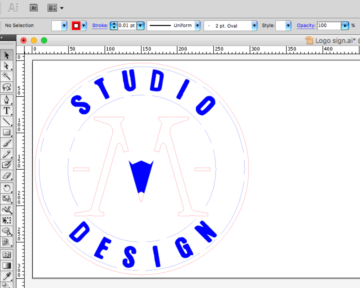 Illustrator file in RGB colour mode.