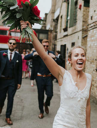 Shoreditch wedding day