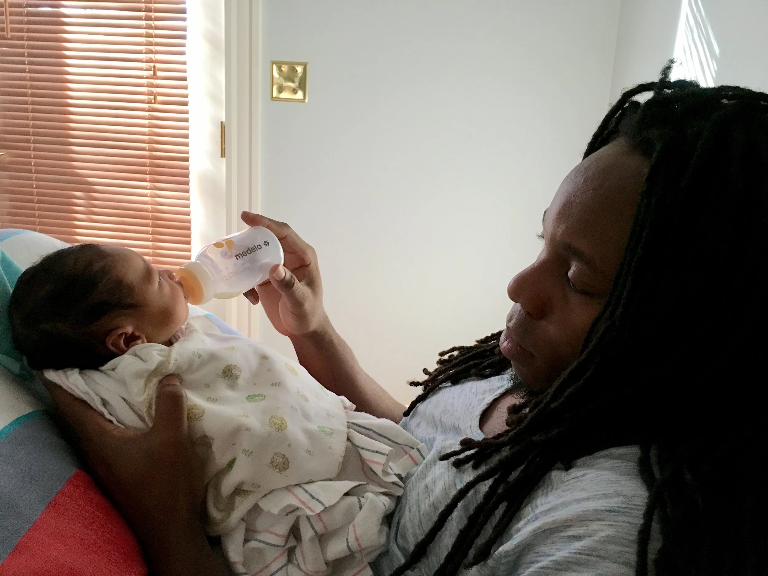 We started calling Nina "Lieutenant NiSo" for her ability to soldier on through all of the feedings she underwent in those first few weeks. She moved up to General rank pretty quickly...