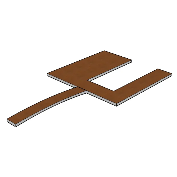 Single Slip with Wide Side One slip with one wide side for extra deck space