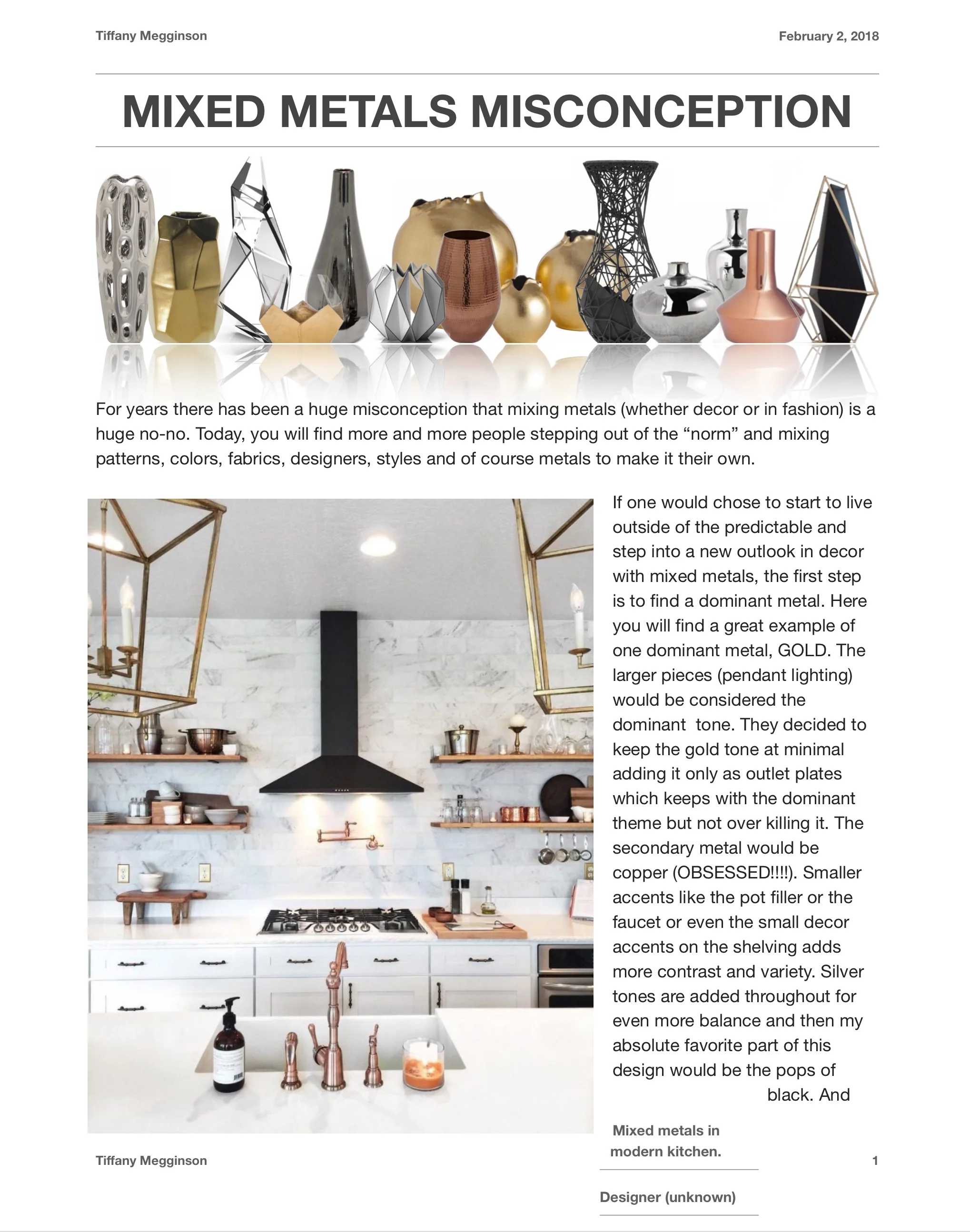 Mixed metals misconceptions 