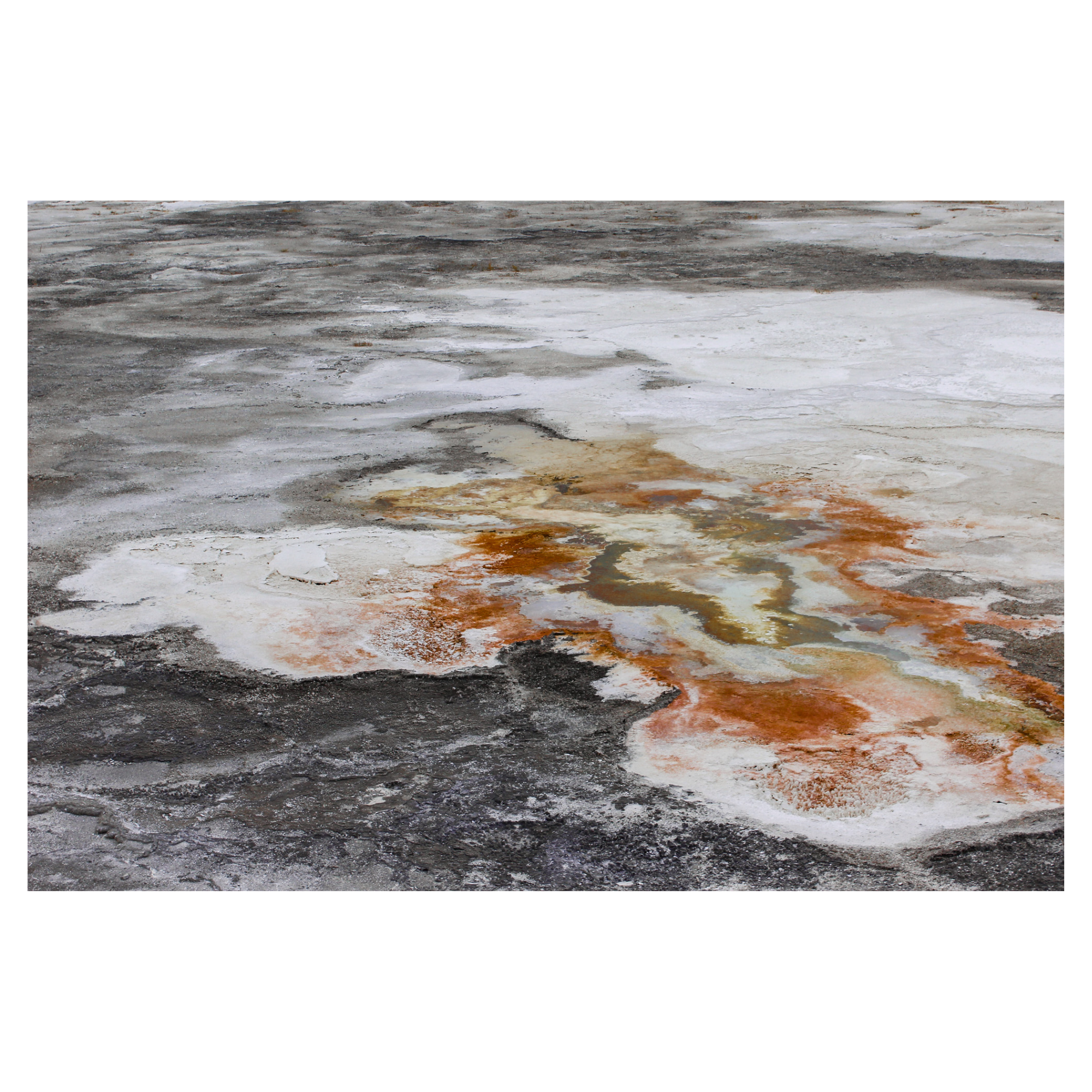 Mineral Drift | Yellowstone Geothermal Abstract Print