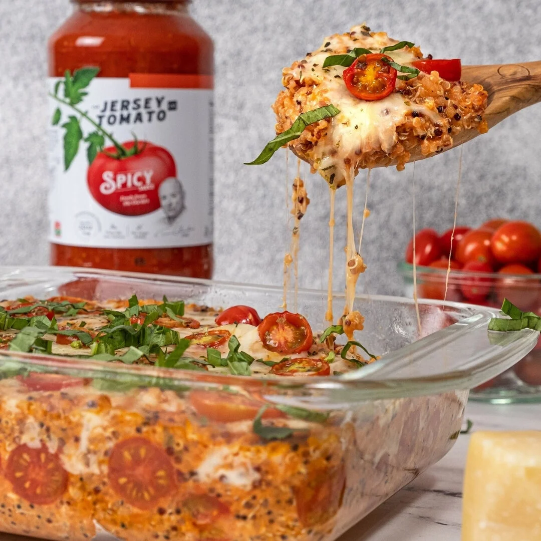 Creamy Caprese Quinoa Bake — The Jersey Tomato Co.