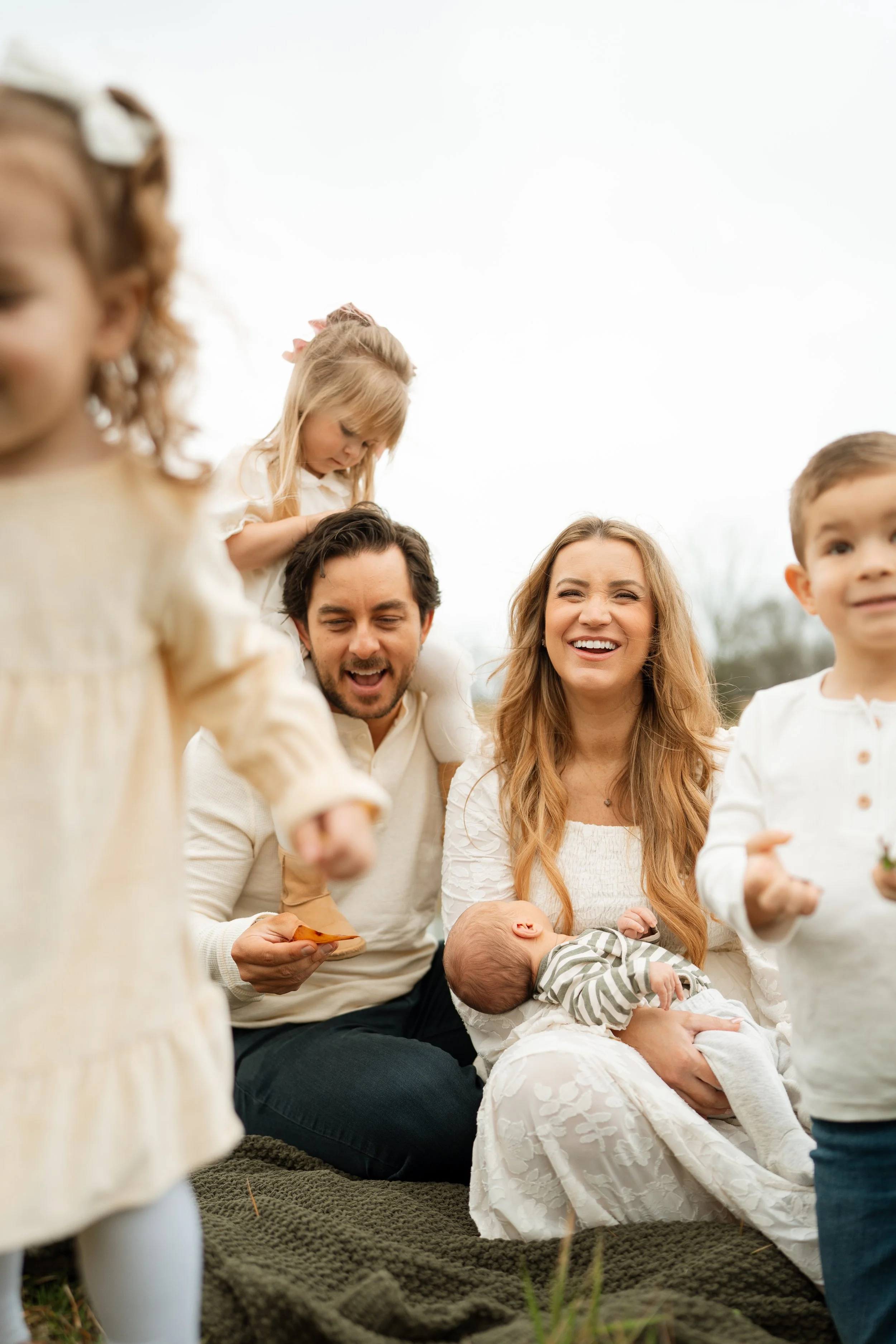 Lifestyle Newborn Session in Nashville TN with the Rice family