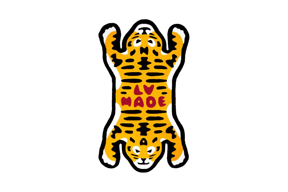 KAWS x Human Made Tiger Silk Rug