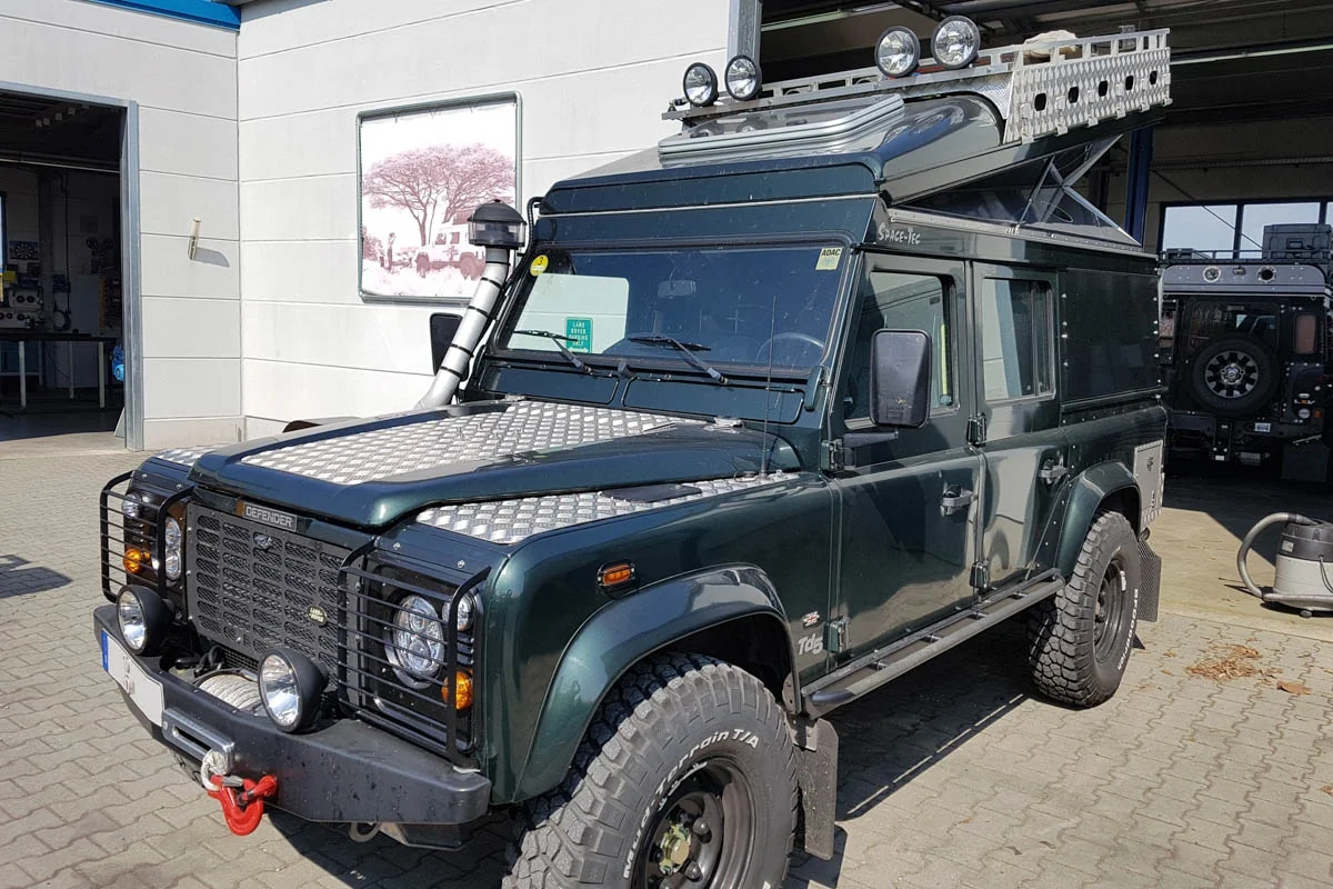 Ex-Tec Defender dunkelgrünmetallic Hard-Tent grau