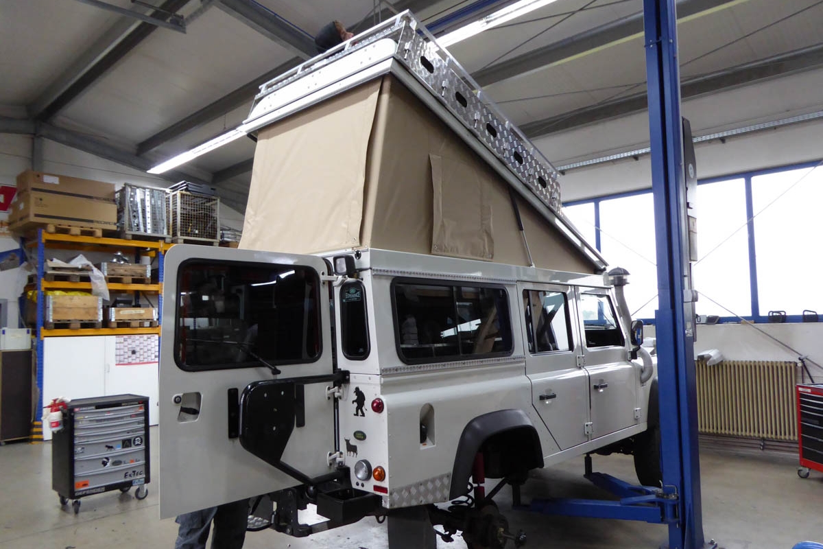 Ex-TEc Defender weiß View Tent sand