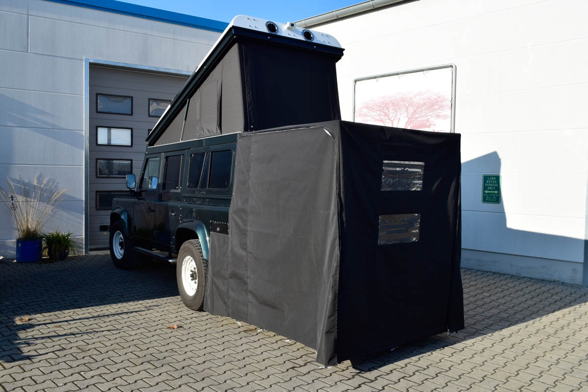 Ex-Tec Defender dunkelgrünmetallic View-Tent & Heckzelt plus schwarz
