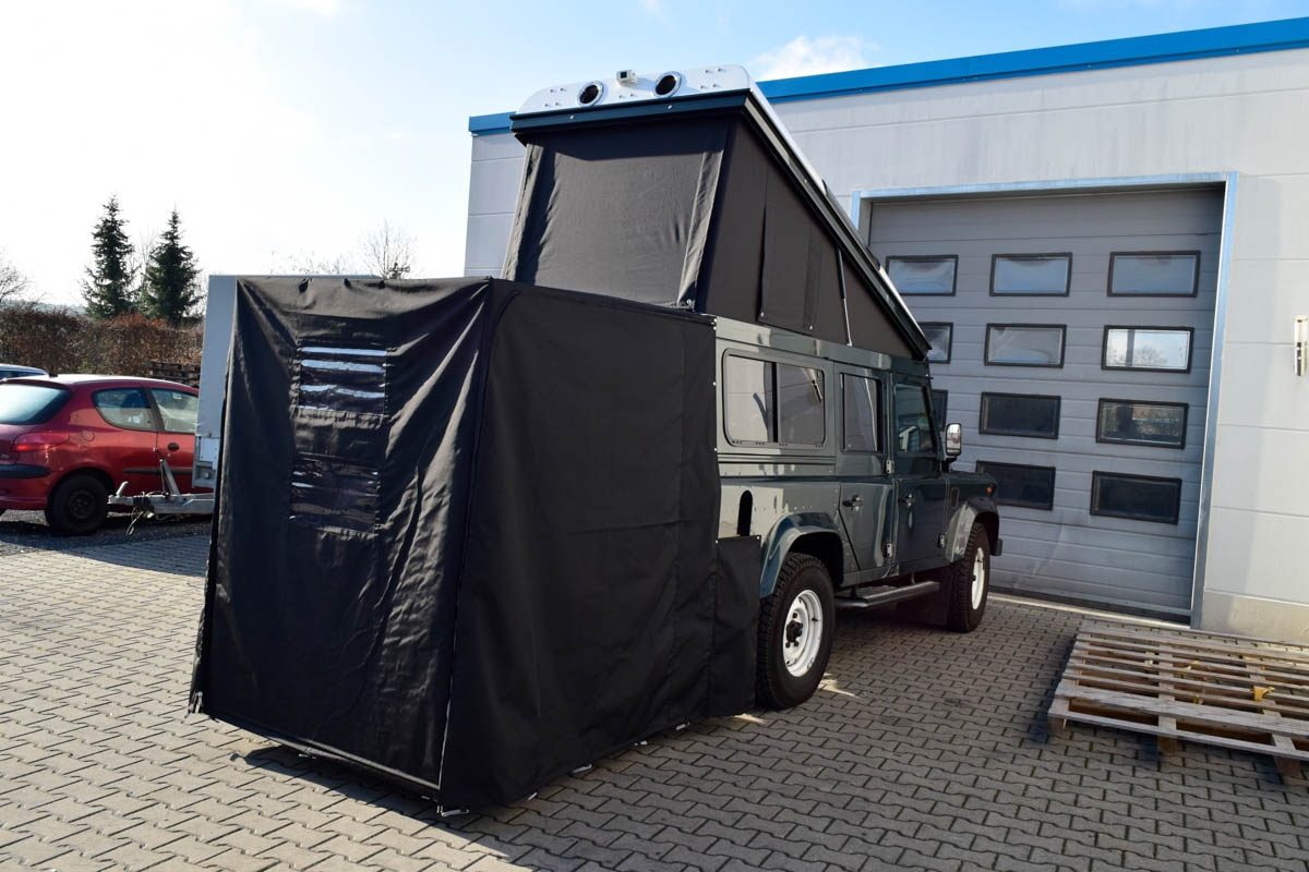 Ex-Tec Defender dunkelgrünmetallic View-Tent & Heckzelt plus schwarz