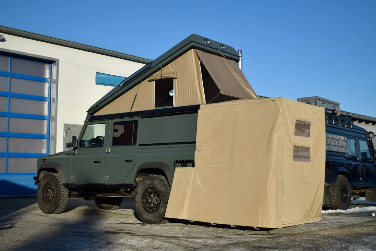 Ex-Tec Defender grün View-Tent & Heckzelt plus sand