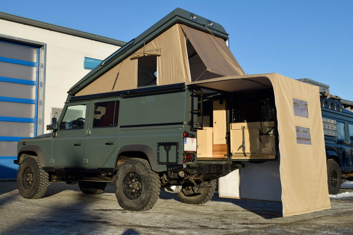 Ex-Tec Defender grün View-Tent & Heckzelt plus sand offen