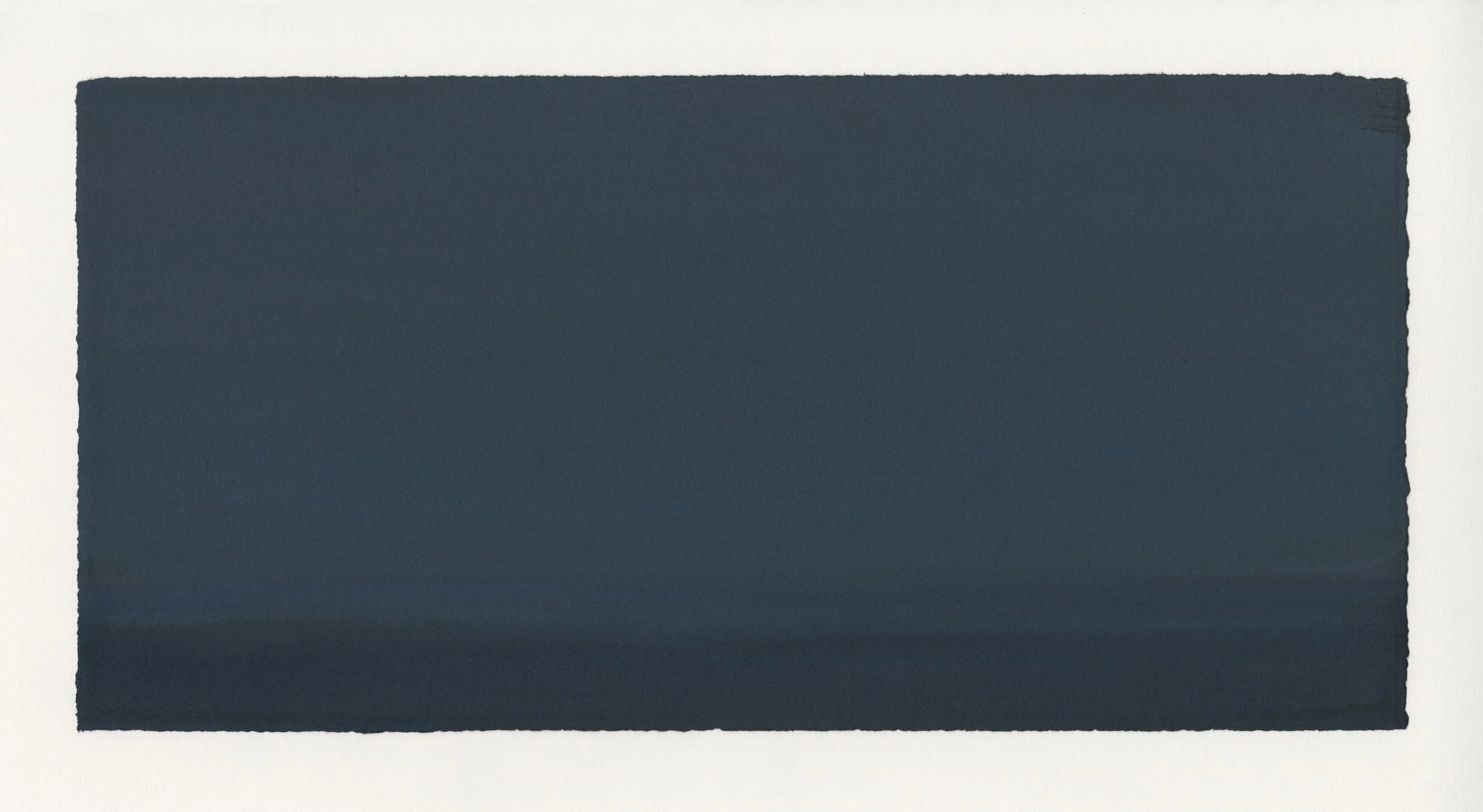   Sea Nocturne, 2024   Watercolor on Paper, 38.1X18.8 cm (15X7.4 inches) 