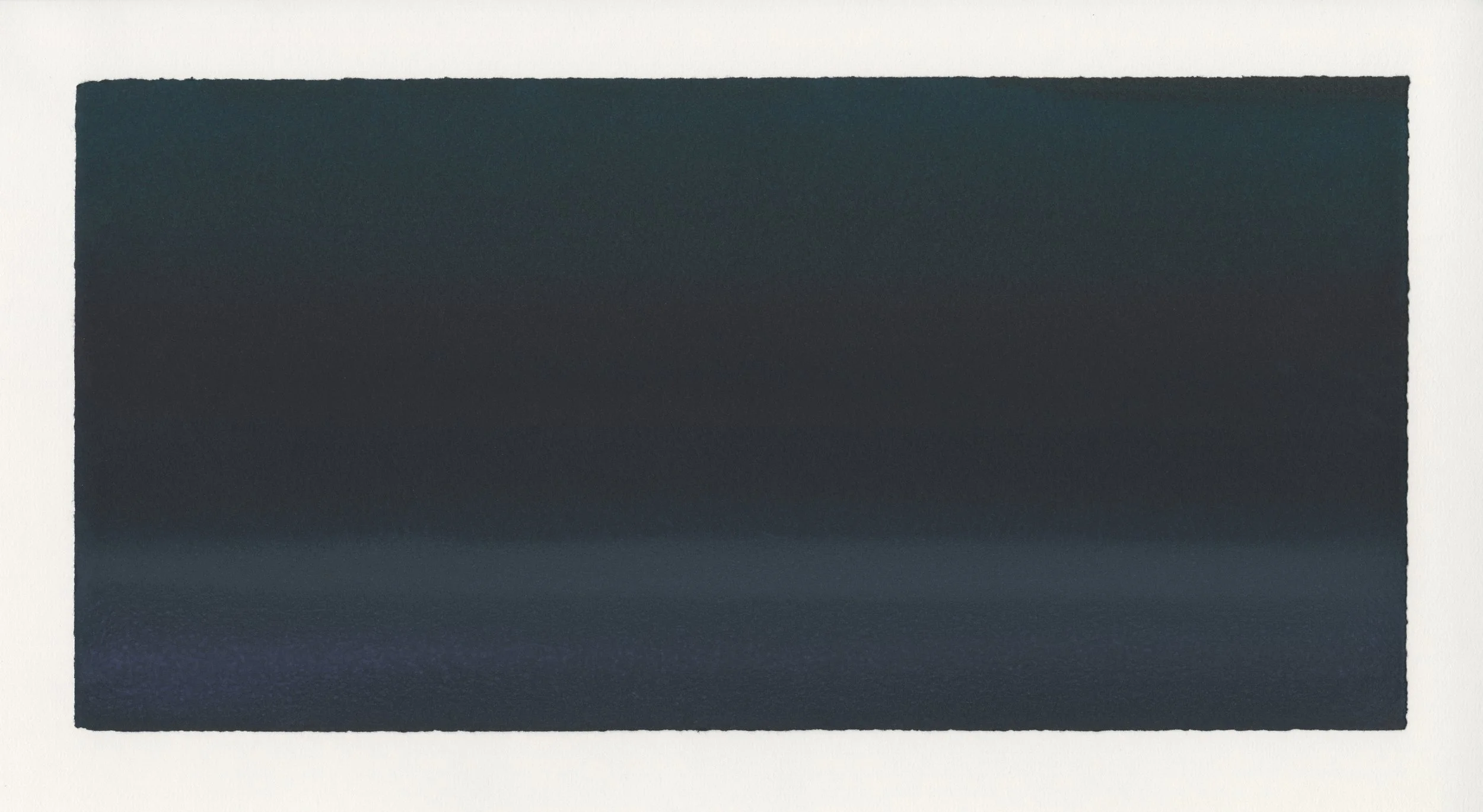   Sea Nocturne, 2024   Watercolor on Paper, 38.2X18.8 cm (15.05X7.4 inches) 