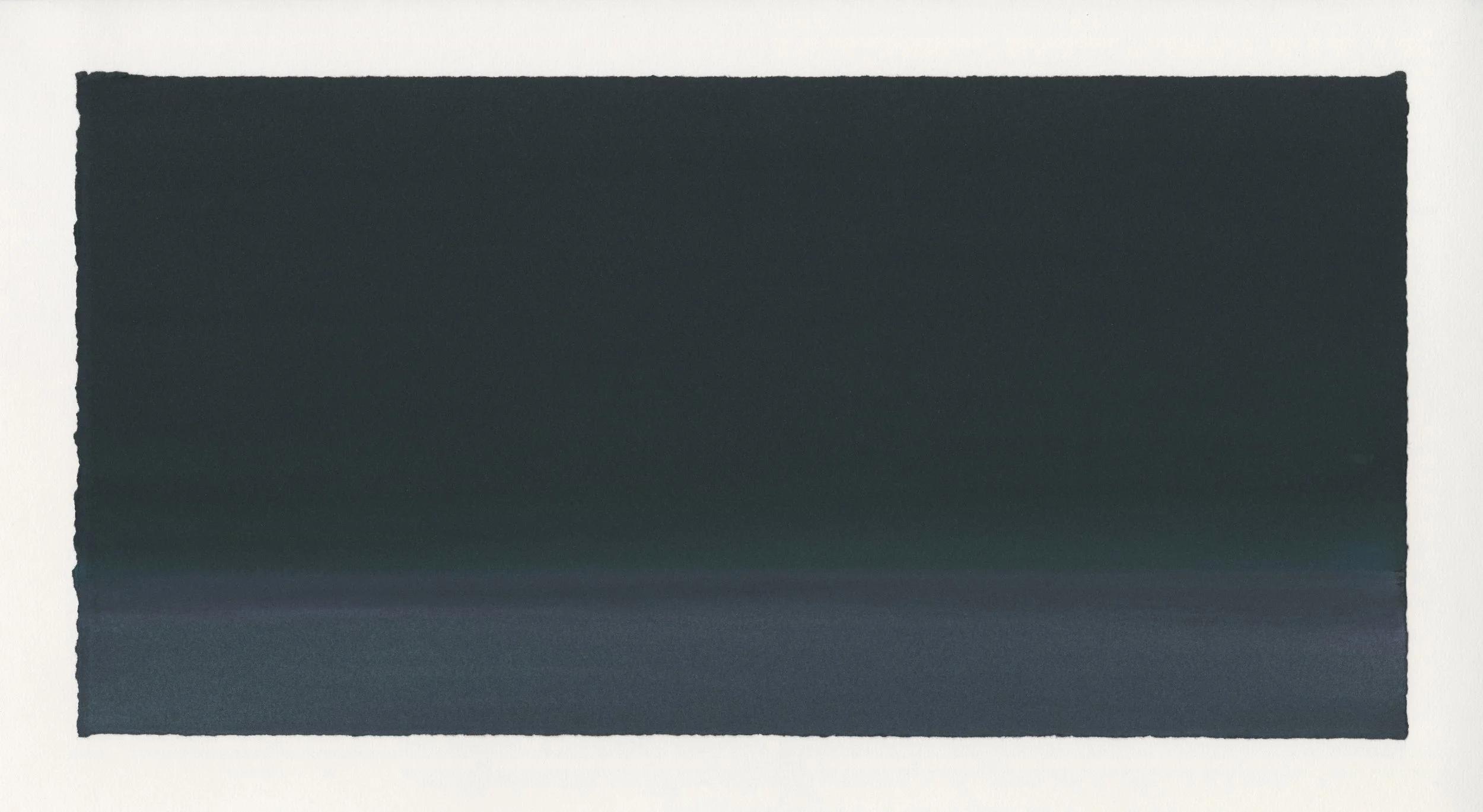   Sea Nocturne, 2024   Watercolor on Paper, 38.1X19 cm (15X7.5 inches) 