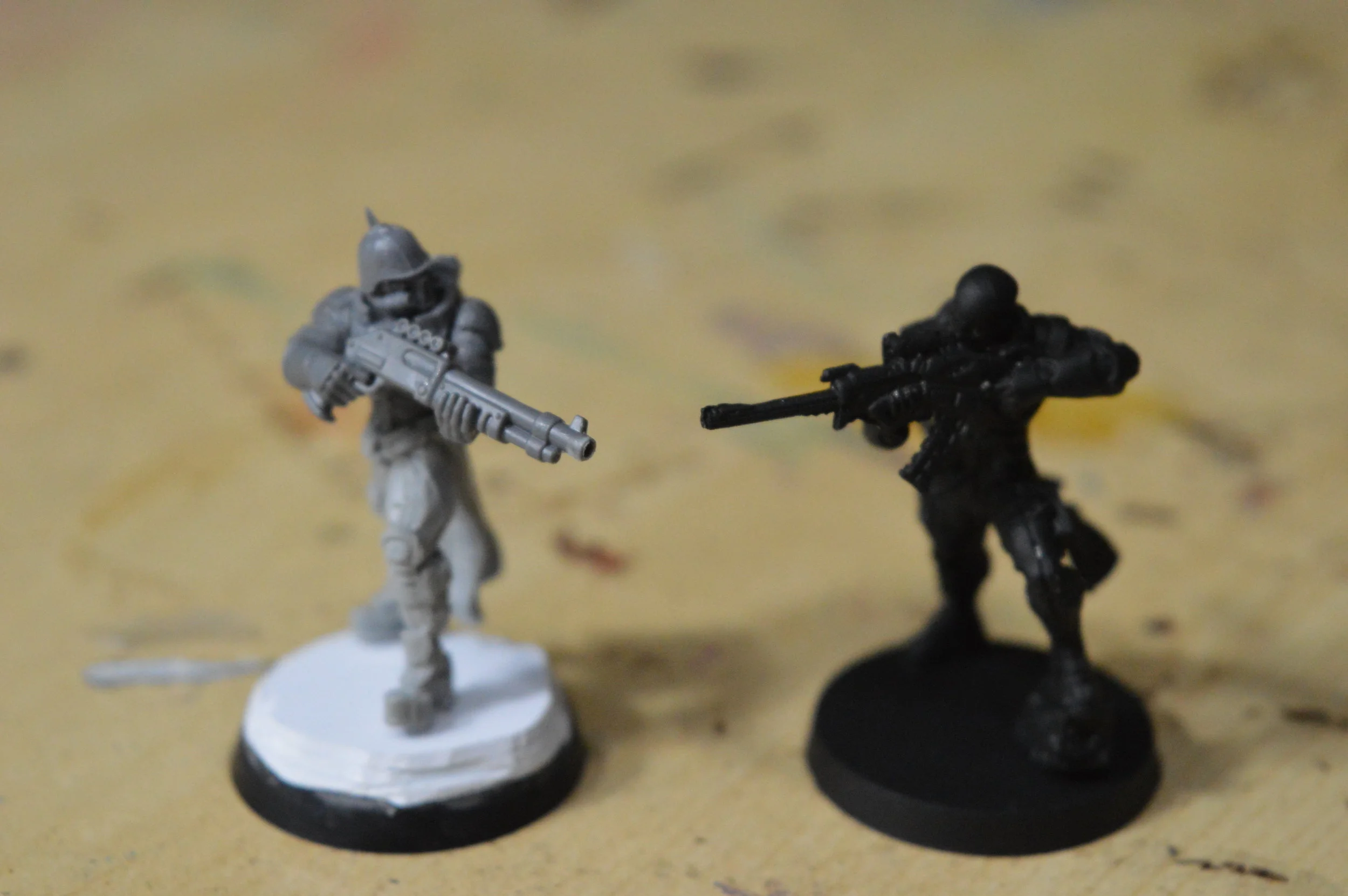 This one features one of the Neophyte's shotguns. I also found it interesting how her stance mirrors the stance of this Svalarheima Nisses from Icestorm. 