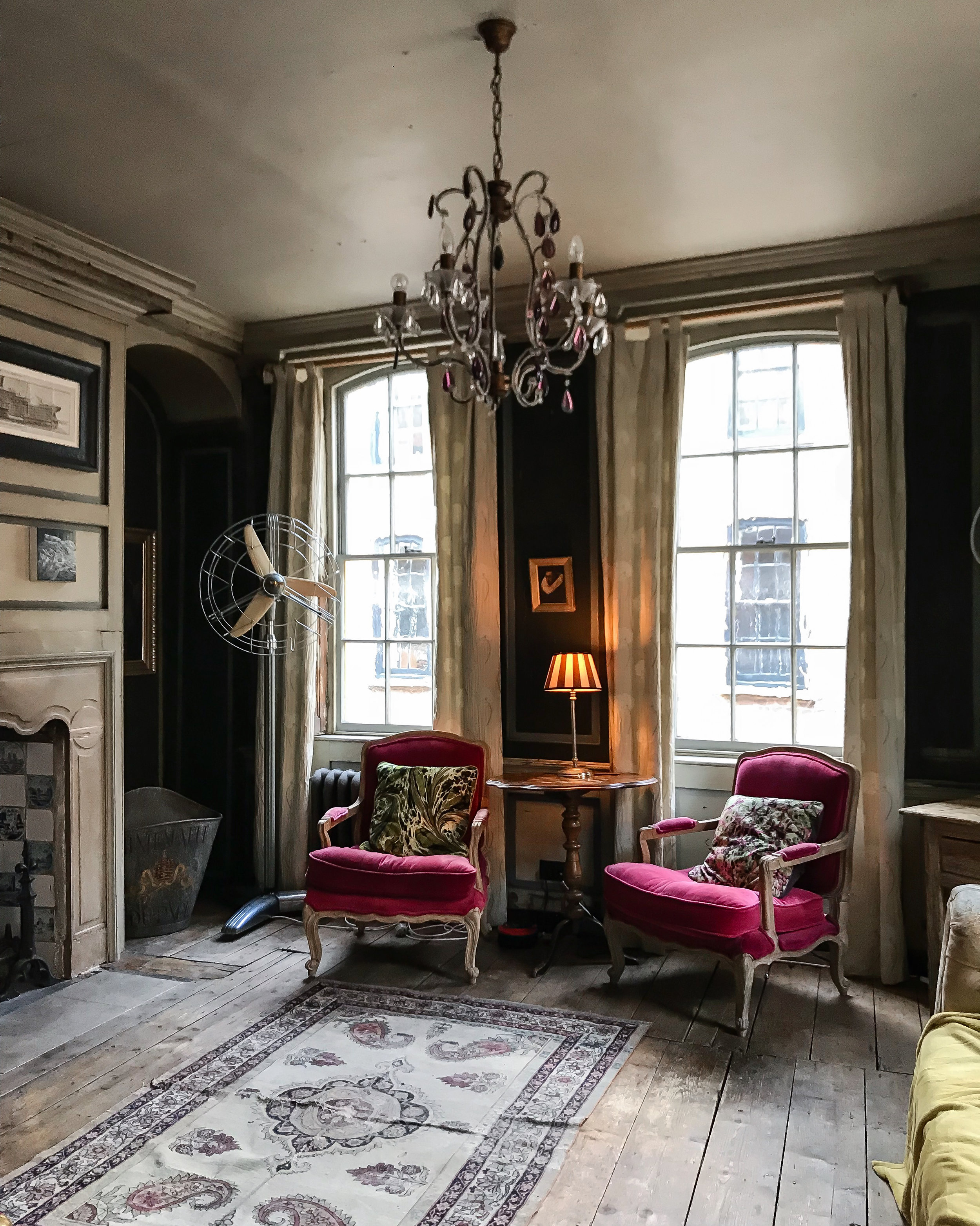 Upstairs front room - one of the rooms being used as part of the Schumann Street event